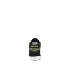 Kids Supra High Top Shoes TODDLER VAIDER Black/Gold/white | AU-11737